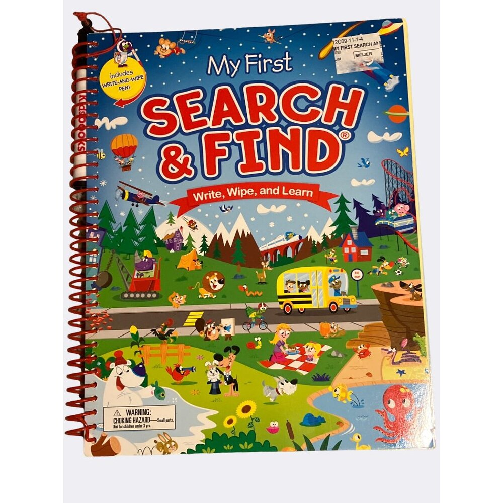 My First Search & Find Write Wipe And Learn Book For Kids Ages 3 & Up